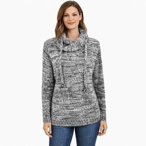 DIVIDED by H&M Size Medium Gray Cowl Neck‎ Heavyweight Wool Blend Unisex Sweater